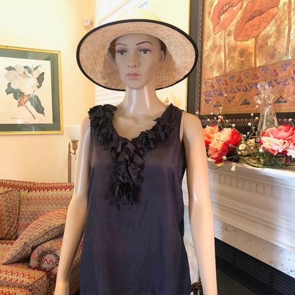 J. Crew Tops - J. Crew Ruffle Neck Tank Top